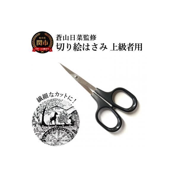 ふるさと納税 関市 蒼山日菜監修 切り絵はさみ上級者用 切り絵 繊細