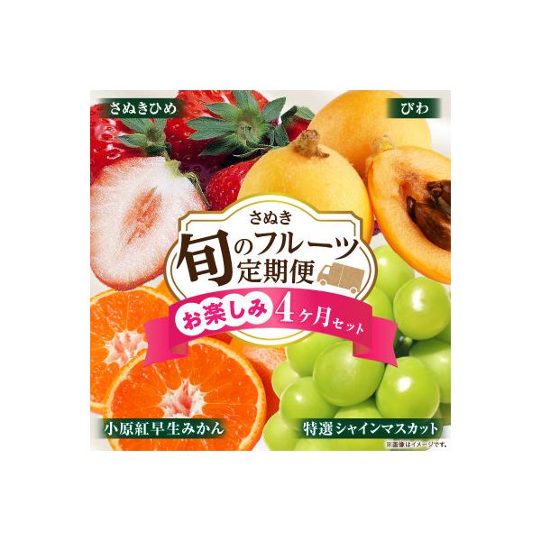 ふるさと納税 三木町 【発送月固定定期便】三木町フルーツ定期便全4回