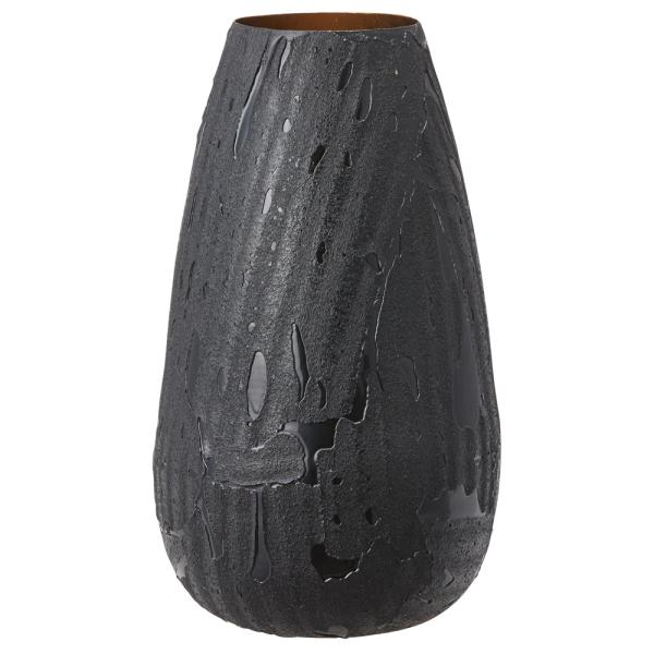 【商品仕様】（素材）※単位はセンチ高さ30 直径16.5 口径9 (メタル)( 2025AWasc )( allp5 ) 花瓶 花びん ブラック 黒 金属製 インテリア 花資材 花器 ベース アレンジ 安い 装飾 フラワーアレンジメント 土...