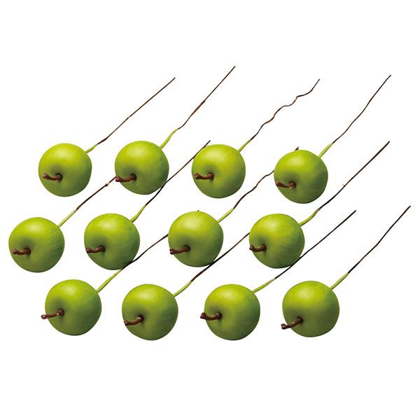 【商品サイズ】(素材) 長さ12 アップル:直径2.8 (スチロール・樹脂コート) ※単位はセンチ( allp5 )(10_dras)( 15_asoh )( csggr)( 2020AWasc ) インテリア イミテーション 花材 花資材...