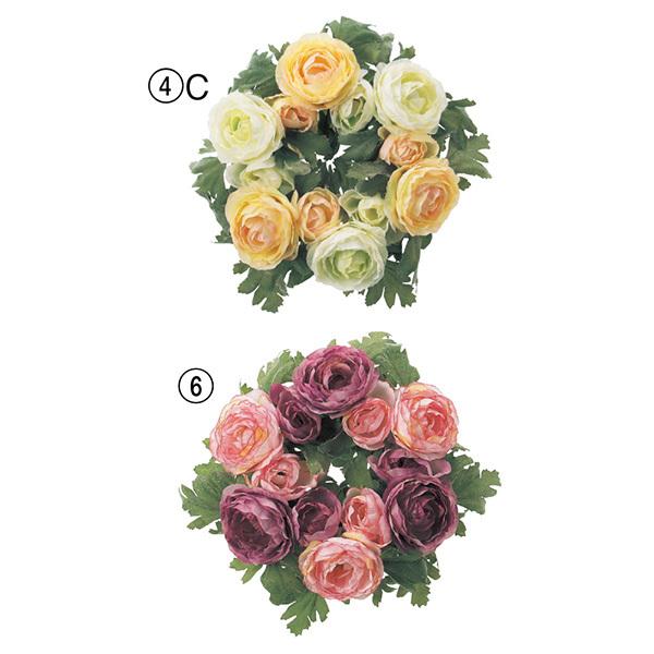 リース とりよせ品 Asca ラナンキュラスリース 12 Asc A 造花ドライフラワー専門問屋花びし 通販 Yahoo ショッピング