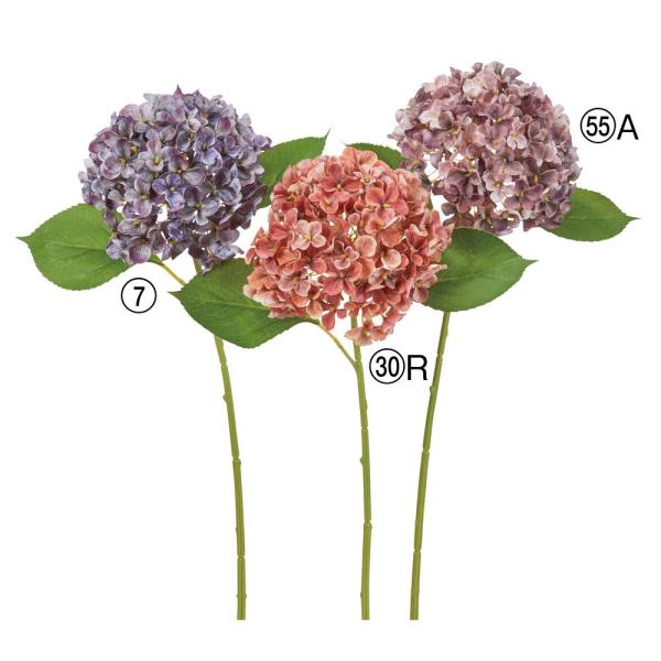 【商品仕様】（素材）※単位はセンチ全長52 房15 (ポリエステル・ポリエチレン・プラスチックシート)( 2025AWasc )( allp5 )( smlflw)( elsmmr ) アジサイ あじさい 紫陽花 パープル 赤 レッド イン...