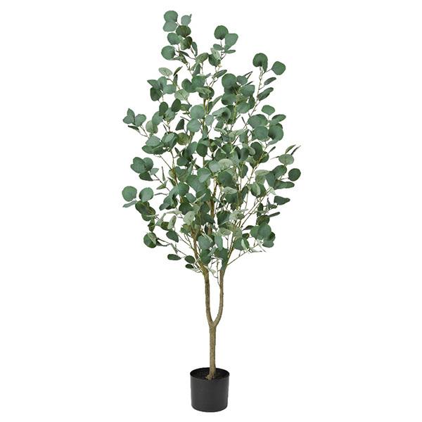 人工観葉植物 ユーカリ （ポット付き） 高さ150cm （P283-a50967) （代引き不可） インテリアグリーン フェイクグリーン