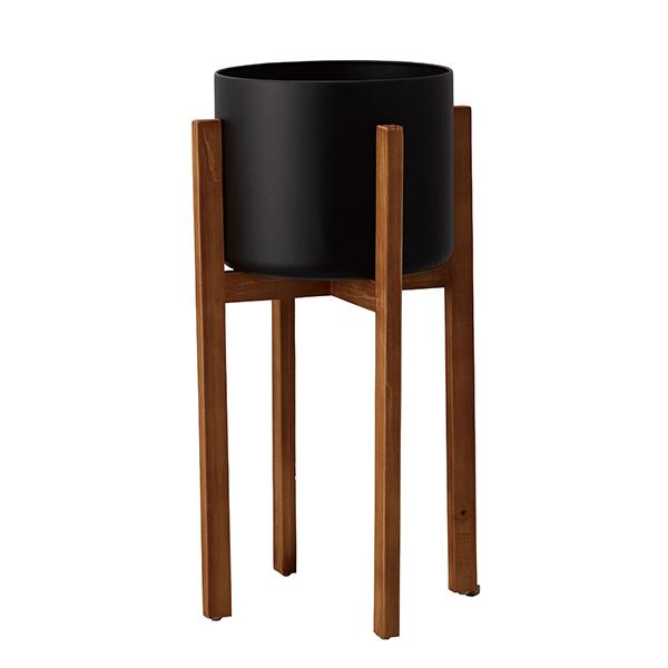 Jo[ |bgJo[ Ƃ悹i Wood stand pot(Ebh X^h |bg) CeA x[X Jo[ ϗtA i` O[ tFCNO[