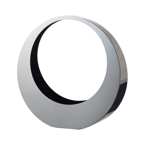 【商品仕様】幅31×奥行8×高さ31cm(口径：6.5cm　深さ：6.5cm)素材：ステンレス・鏡面仕上・内側粉体塗装【お伝えしたいこと】※表面に水滴がつくと跡が残ることがありますので、乾いた布ですばやくお拭き取り下さい。正円の幾何学フォル...