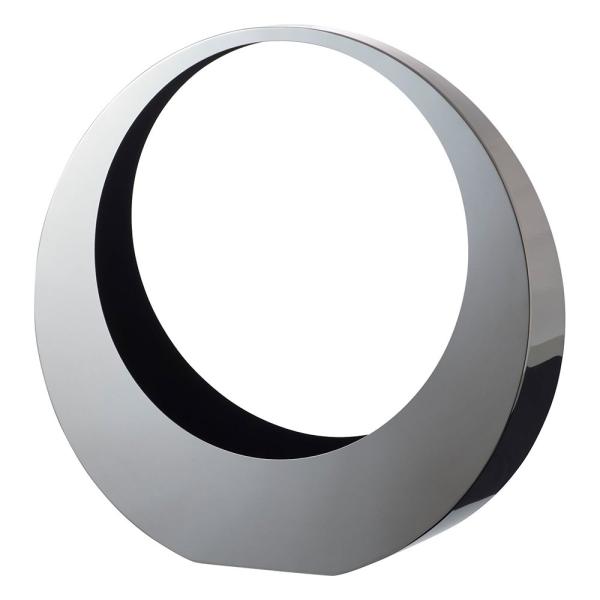 【商品仕様】幅36×奥行10×高さ36cm(口径：9cm　深さ：9cm)素材：ステンレス・鏡面仕上・内側粉体塗装【お伝えしたいこと】※表面に水滴がつくと跡が残ることがありますので、乾いた布ですばやくお拭き取り下さい。正円の幾何学フォルムと鏡...