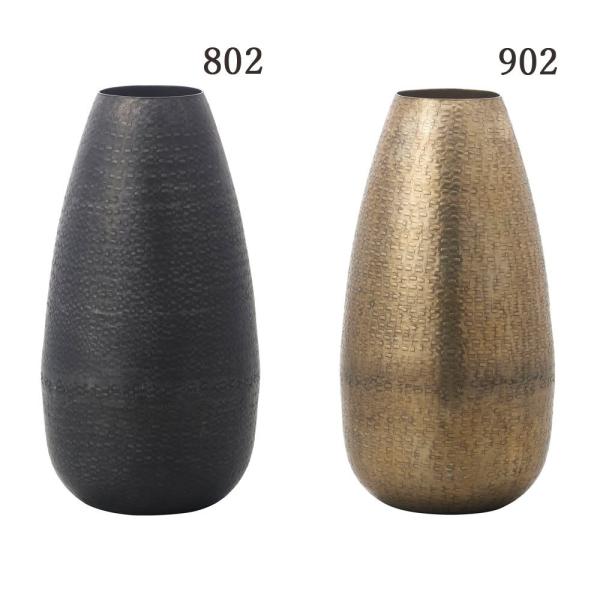 【商品仕様】径21cm高さ40cm口径10cm重量約880g素材：アルミニウム（ペイント） アルミ 軽量 軽い 金属製 モダン アルミ製 ゴールド 黒 ブラック 金色 メタル インテリア 花資材 花器 ベース アレンジ 安い 装飾 フラワー...