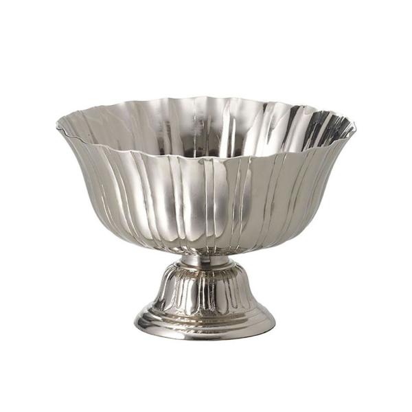 【商品仕様】（素材）直径28cm 高さ19cm(深さ:11cm)（素材：アルミニウム/メッキ仕上）※アルミニウム製品に長時間水を入れたままにしていたり水滴がついていたりすると、その部分が変色することがあります。乾いた布などですばやくお拭き取...