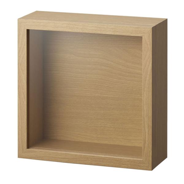 【商品仕様】21cm角×奥行8cm(内寸:18cm×奥行6.5cm)素材:MDF・紙・ガラス※本商品はMDFに紙貼りを施しており、水に弱いためお手入れの際は乾いた布をご使用ください。※木目調の紙を使用しております。※本商品の箱はアレンジ制作...