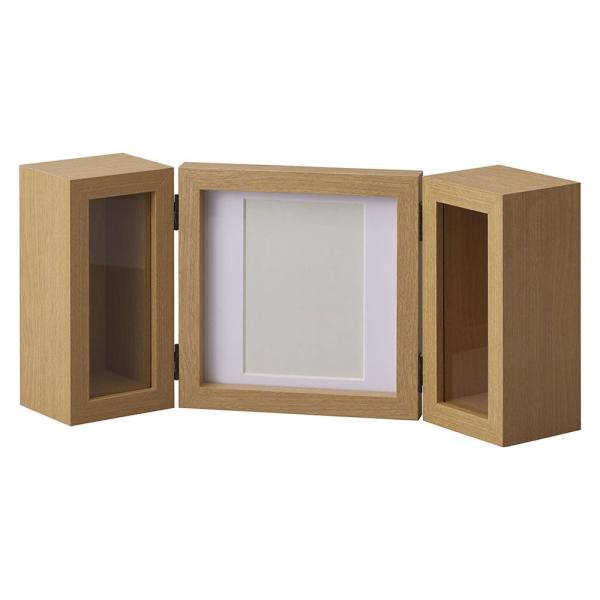 【商品仕様】（素材）開けた時：全長34.5cm 幅17cm 高さ7cm 閉じた時：全長17cm 幅17cm 高さ9cm(アレンジ部内寸：全長5.4cm 幅13.9cm 高さ5.9cm)（素材：MDF・紙・ガラス）※写真L判に対応※本商品はM...