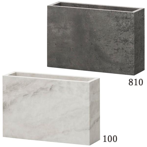 【商品仕様】幅23cm奥行6.5cm高さ15cm素材：MDF（紙貼り）【お伝えしたいこと】※陶器ではありません。※本商品はMDFに紙貼りを施しており、水に弱いためお手入れの際は渇いた布をご使用ください。 木製 コンクリート調 レクタングル ...