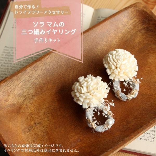 ハンドメイドフラワー 花材 即日出荷 Daisen 自分で作るドライフラワーアクセサリー ソラマムの三つ編みイヤリング ドライフラワー Diy Dsn 1425 造花ドライフラワー専門問屋花びし 通販 Yahoo ショッピング