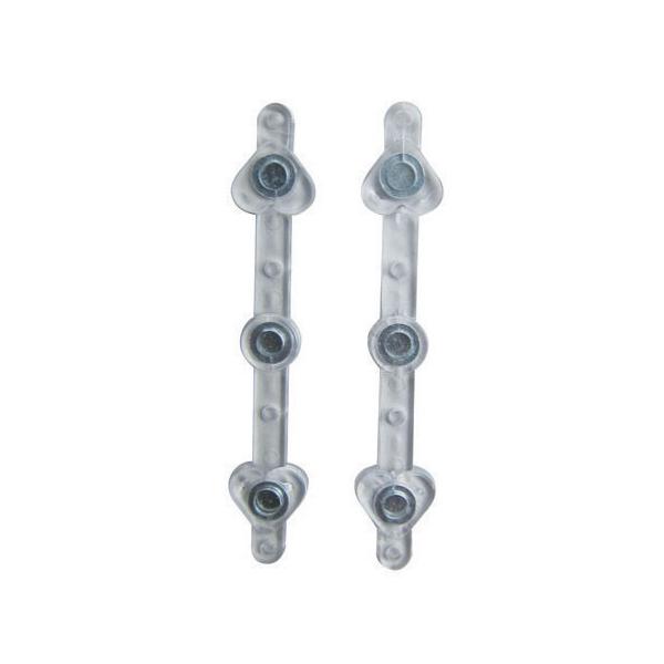 【商品サイズ】約7cm×1cm(※2本1組のものが3組入っています)( allp5 )縦横自由にアレンジのできるユニークな形のマグネット付きホルダーです。花は直接接着剤で付けるか、ワイヤーで止めて固定します。※磁力が強いため、無理に引き離す...