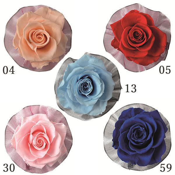 【商品サイズ】花径約5~7cm箱サイズW9×D9×H9cm( allp5 )コサージュ台つきのプリザーブドローズです。針ではなくマグネットで固定するので、洋服の生地も傷めません。パステルカラーは入学・卒業などのセレモニースーツに。ビビッドカ...