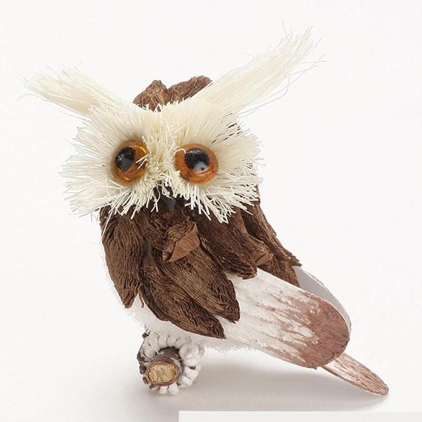 ハンドメイド 資材 とりよせ品 花びし ミニふくろう 兄 ホワイト ブラウン Hnb Gp0070 造花ドライフラワー専門問屋花びし 通販 Yahoo ショッピング