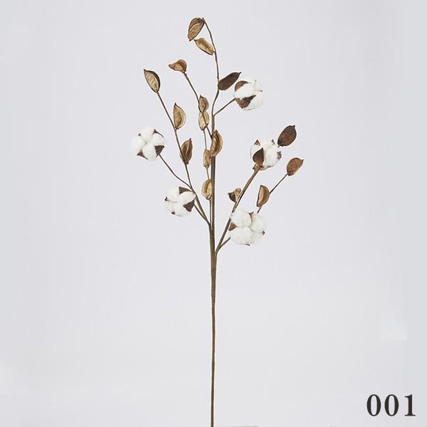 【まとめ売り約35本】綿の木　枝付き　コットンフラワー　綿花　ドライフラワー ④ コットンフラワー 綿の木 綿花 ドライフラワー 自然素材 枝