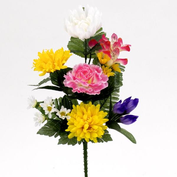 【商品仕様】(素材)幅20cm全長37cm(ポリエステル・ポリエチレン)( allp5 )( fnrlkw ) 仏花 造花仏花 お供え花 供花 墓花 盆花 お盆 お彼岸 お葬式 お悔やみ花 仏事 フューネラル フェイク仏花 暑さに強い 枯れ...