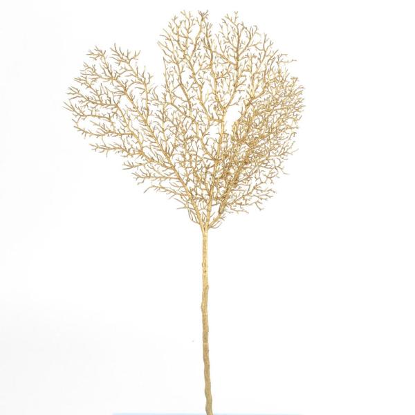 【商品仕様】（素材）幅30cm/全長53cm(ポリエチレン)( nwyrslk )(allp5 ) シダ シダ植物 アレンジベース お正月 お正月アレンジ お正月花材 ゴールド 金 造花 シルクフラワー イミテーション アーティフィシャルフ...