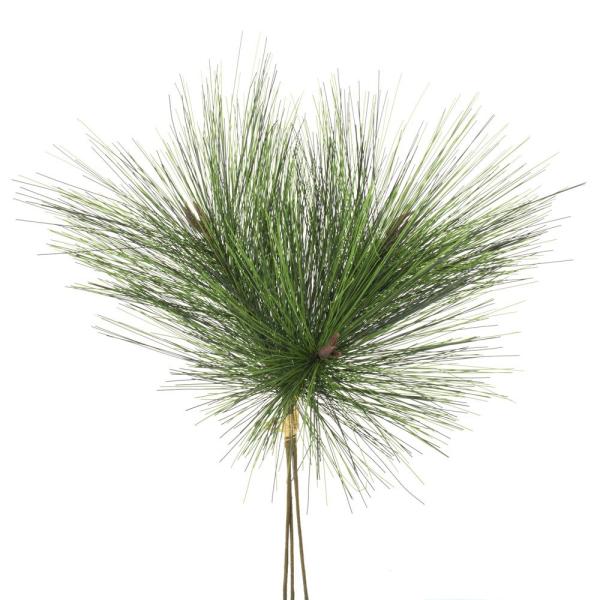 【商品仕様】（素材）幅33cm/全長44cm(PVC・ポリエステル・天然素材)( nwyrslk )(allp5 ) マツ 松葉 お正月 お正月アレンジ お正月花材 縁起物 グリーン 緑 造花 シルクフラワー イミテーション アーティフィシ...