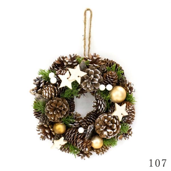 【商品仕様】(素材)直径25cm(天然素材)※グリッター商品です。( allp5 )( cmwrtr ) 造花 クリスマスリース スワッグ ハンガー ツリー クリスマスツリー もみの木 葉っぱ オーナメント インテリア 雑貨 ディスプレイ ...