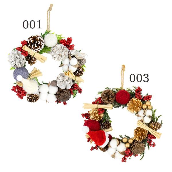 【商品仕様】（素材）直径18cm（天然素材・ポリエステル）( allp5 )( cmwrtr ) 壁飾り 木の実 ベリー クリスマス クリスマス装飾 クリスマス飾り クリスマスアレンジ クリスマスフラワー クリスマスリース 松ぼっくり まつ...