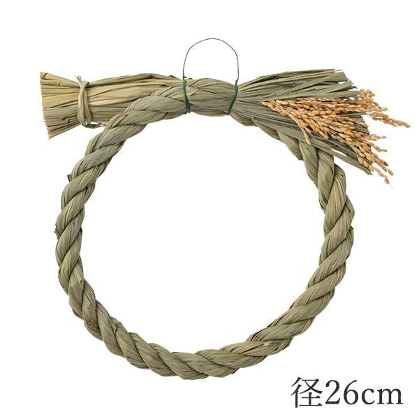 正月 ベース とりよせ品 〆縄リース 稲穂付 26cm1セット(3ケ入り 正月 ベース とりよせ品 〆縄リース 稲穂付 26cm1セット(3ケ入り