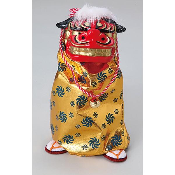 正月 装飾 とりよせ品 ※踊る獅子舞SS ゴールド 獅子舞 獅子頭