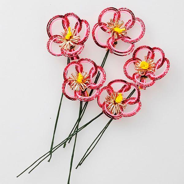 正月 装飾 Parer パレ 水引梅 ピンク 1セット5個入り Par P 1719 35 造花ドライフラワー専門問屋花びし 通販 Yahoo ショッピング