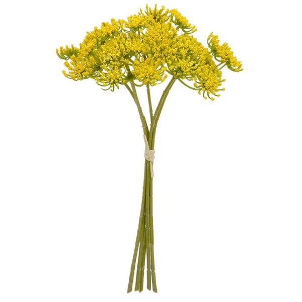 P5倍中 爆買】 造花 とりよせ品 レースフラワーバンドル イエロー