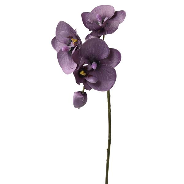 【商品仕様】（素材）花径7cm つぼみ2cm 全長34cm（ポリエステル・ポリエチレン・ナイロン・ポリプロピレン・ワイヤー）( allp5 ) 蘭 ラン モカラ お正月アレンジ お正月インテリア お正月小物 和風 和モダン 和雑貨 造花 シ...