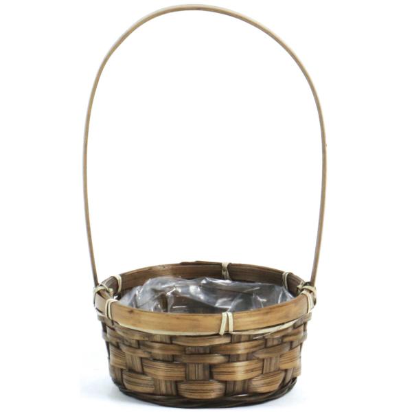 【商品サイズ】外寸:直径14cm 高さ6.5cm ハンドルを含む高さ24cm内寸:直径12.5cm 高さ6cm※内側ビニール付き※吸水スポンジ1/6本用※染色・ペイント等をしており、水濡れや摩擦によって、色落ち等の可能性がある商品です。 バ...