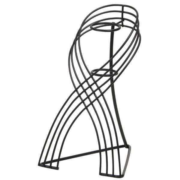 【商品サイズ】幅12cm 奥行14cm 高さ20cm上口内径3.5cm 下口内径3cm※二つのリングでグリップを支えます。 ワイヤー 壁掛け インテリア 花資材 花器 ベース アレンジ 安い 装飾 フラワーアレンジメント 土台 母の日 結婚...