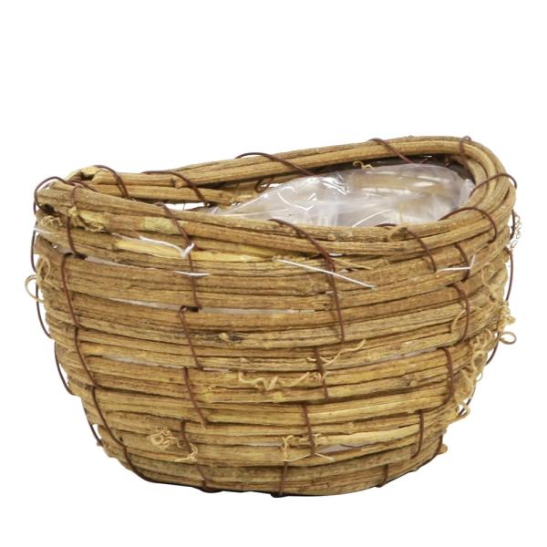 【商品仕様】14×12×高さ9cm(内寸11.5×10×高さ7.5cm) バスケット 鉢 ポット プランター インテリア 花資材 花器 ベース アレンジ 安い 装飾 フラワーアレンジメント 土台 母の日 結婚式 クリスマス 正月 ハロウィン...