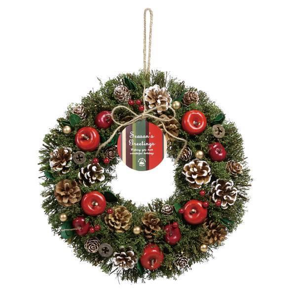 クリスマス リース とりよせ品 Sg Wonder Zone ドライ木の実のナチュラルリース 30cm スタンダード 造花 クリスマスリース Sgs 660 030 造花ドライフラワー専門問屋花びし 通販 Yahoo ショッピング