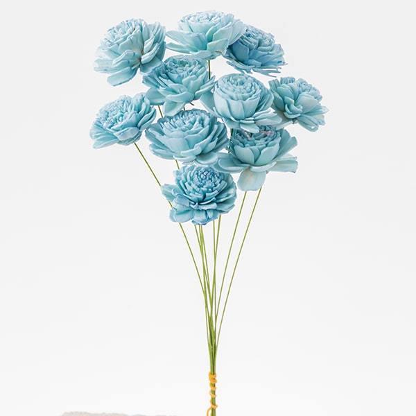 【商品仕様】全長約25cm花径約4cm1束10本入り※すべて手作業で製造しているため、表記のサイズよりも小さいものが混じる場合がございます※ハンドメイドフラワーとは※木の実や皮、茎などの自然素材を組み合わせて作ったお花です。自然素材の温かみ...