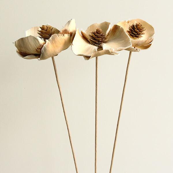 ハンドメイドフラワー 花材 即日出荷 大地農園 ココフラワー 1束3本 白 ドライフラワー ハンドメイドフラワー スワッグ ブーケ 花束 花材 Soh 405 010 造花ドライフラワー専門問屋花びし 通販 Yahoo ショッピング