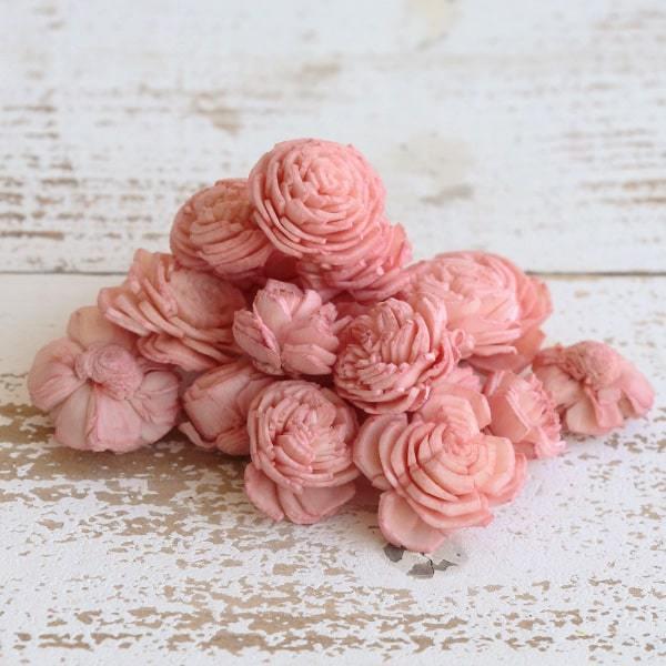 【商品仕様】花径 約1~2.5cm約20個※すべて手作業で製造しているため、表記のサイズよりも小さいものが混じる場合がございます【お伝えしたいこと】こちらの商品はソラという植物の茎で作られているハンドメイドフラワーという特性上一部に素材のま...