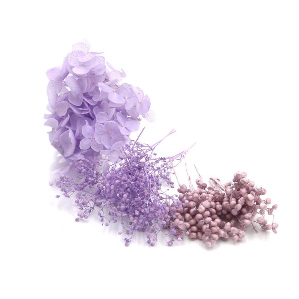 【商品仕様】内容例:ソフトあじさいアナベル・ソフトミニカスミ・インディアンコーン(3種アソート)( allp5 )(10_dras)( rsn )3種の花材が少量ずつ入ったアソート商品です。アレンジやリース、ワックスサシェやハーバリウム、髪...