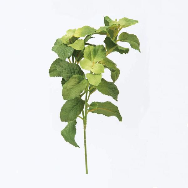 【商品仕様】(素材)全長26cm　葉長3.5〜6cm（ポリエステル・ポリエチレン・ワイヤー）( allp5 ) ミント ハーブ インテリア フェイク グリーン パーツ インテリアフラワー フェイクフラワー シルクフラワー インテリアグリーン...