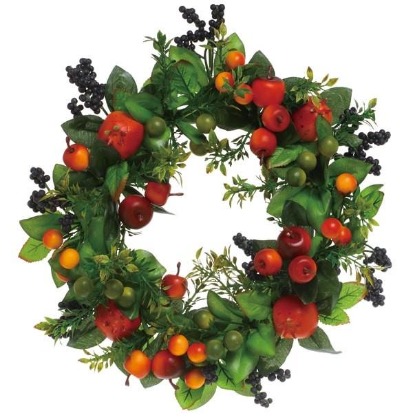 リース とりよせ品 Viva ニューフルーツリース Viv Ve 4041 造花ドライフラワー専門問屋花びし 通販 Yahoo ショッピング