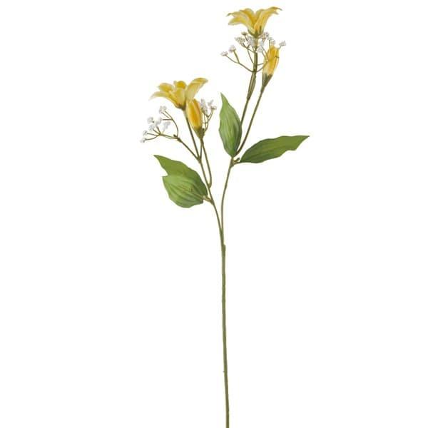 【商品仕様】(素材)全長54cm花径1.5~7cm(ポリエステル・ポリエチレン・ワイヤー)( allp5 ) 百合 ユリ ゆり アーティフィシャルフラワー インテリア インテリアフラワー フェイクフラワー シルクフラワー インテリアグリーン...