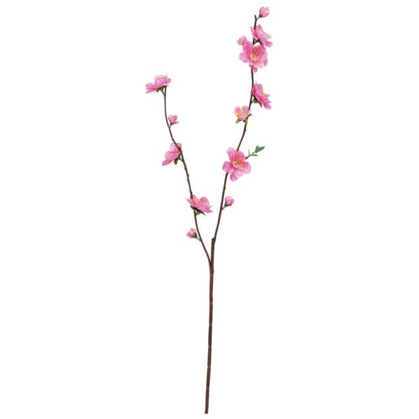 【商品仕様】(素材)全長60cm　花径1〜4cm（ポリエステル・ポリエチレン・ワイヤー）( allp5 ) 桃 桃の花 花桃 ピンク 和 インテリア インテリアフラワー フェイクフラワー シルクフラワー インテリアグリーン フェイクグリーン...