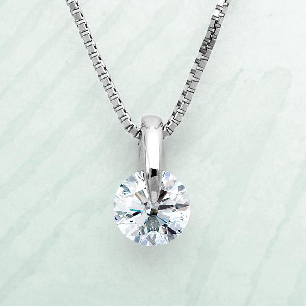 プラチナ 1カラット ダイヤモンド ネックレス 一粒 GIA鑑定書 Dカラー  
