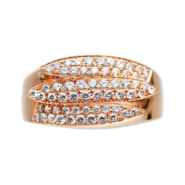 K18 ダイヤモンドリング#12号 K18ピンクゴールドダイヤモンドリング リングサイズ12号 サイズ変更可