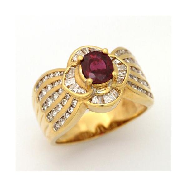 K18ルビーリング 加熱 リングサイズ13号 サイズ変更可 : 宝寿堂 Yahoo