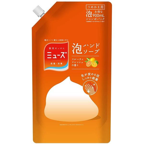900ml ミューズ 泡 ハンドソープ 詰め替え フルーティフレッシュの香り 色が変わる泡