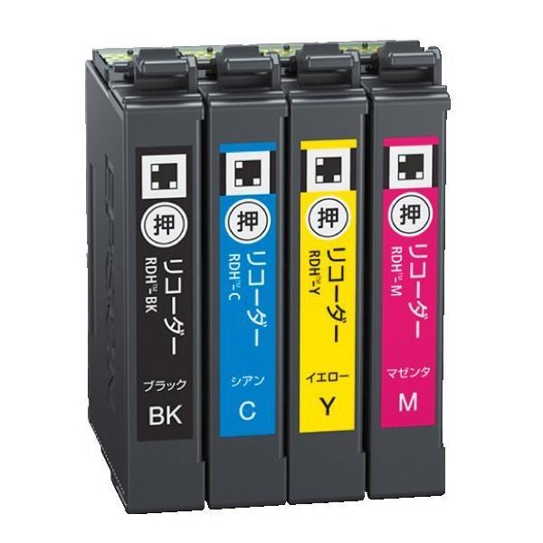 【訳あり特価】EPSON 純正インクカートリッジ RDH-4CL 4色セット(目印:リコーダー)