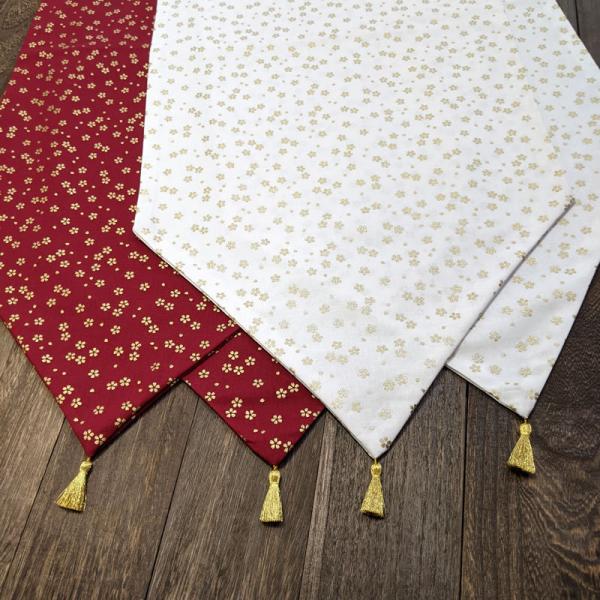 テーブルランナー　ランチョンマット　さくら/七宝