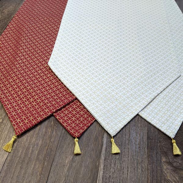 テーブルランナー　ランチョンマット　さくら/七宝