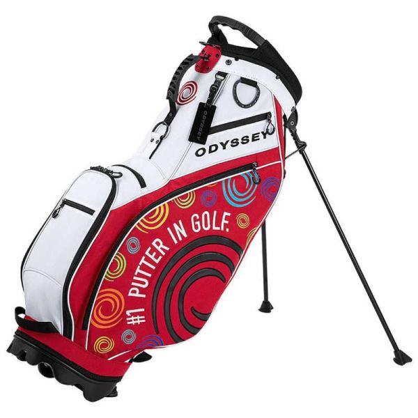 オデッセイ ゴルフバッグ Odyssey Stand FW 25 JM ホワイト/レッド